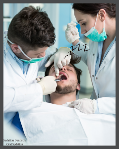 dental specialists conducting Oral Sedation to a patient